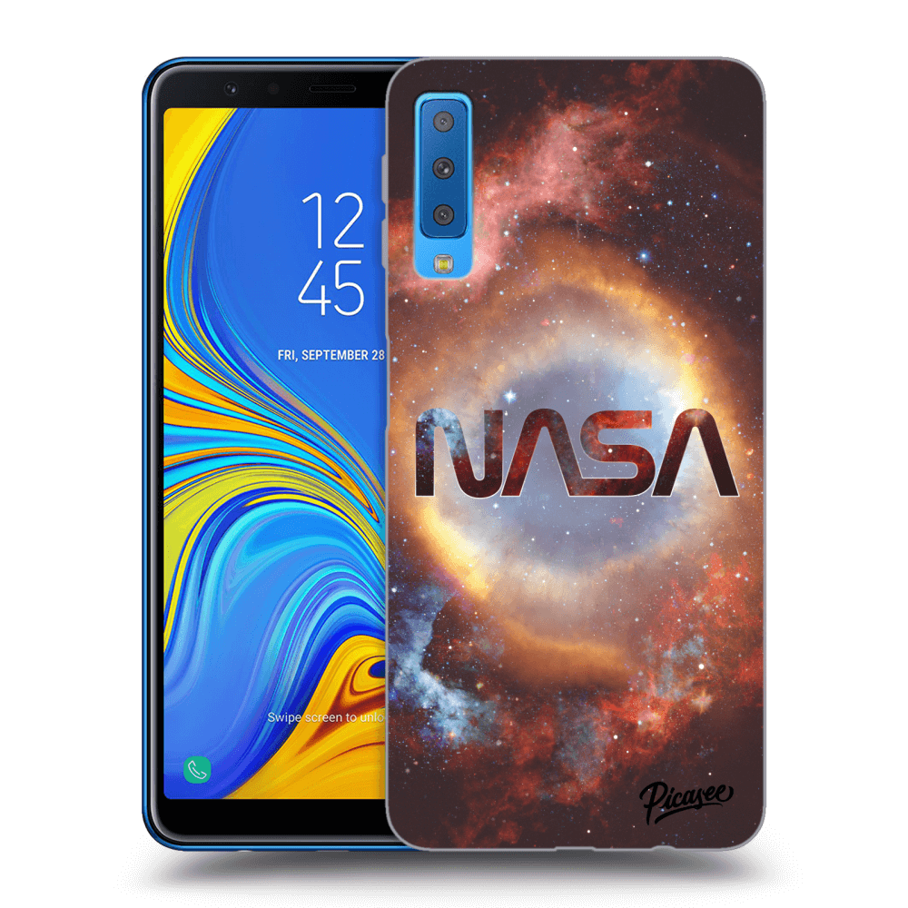 Picasee silikonowe przeźroczyste etui na Samsung Galaxy A7 2018 A750F - Nebula