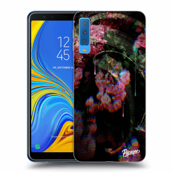 Picasee silikonowe przeźroczyste etui na Samsung Galaxy A7 2018 A750F - Rosebush limited