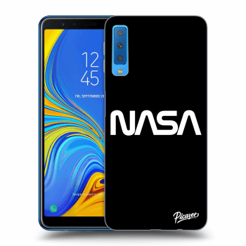 Picasee silikonowe czarne etui na Samsung Galaxy A7 2018 A750F - NASA Basic