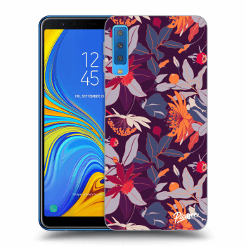 Etui na Samsung Galaxy A7 2018 A750F - Purple Leaf