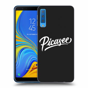 Picasee silikonowe czarne etui na Samsung Galaxy A7 2018 A750F - Picasee - White