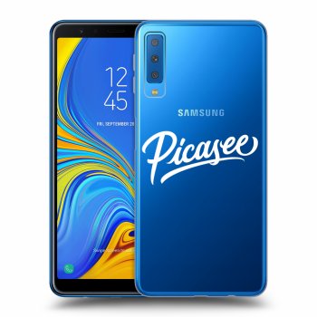 Picasee silikonowe przeźroczyste etui na Samsung Galaxy A7 2018 A750F - Picasee - White