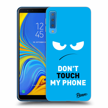 Etui na Samsung Galaxy A7 2018 A750F - Angry Eyes - Blue