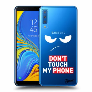 Etui na Samsung Galaxy A7 2018 A750F - Angry Eyes - Transparent