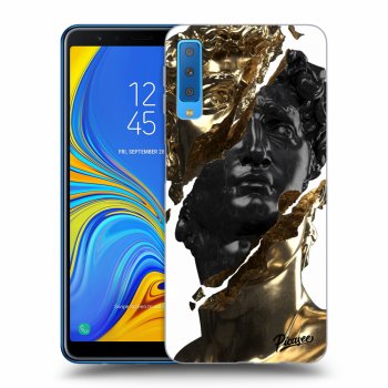 Etui na Samsung Galaxy A7 2018 A750F - Gold - Black