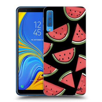 Picasee silikonowe czarne etui na Samsung Galaxy A7 2018 A750F - Melone