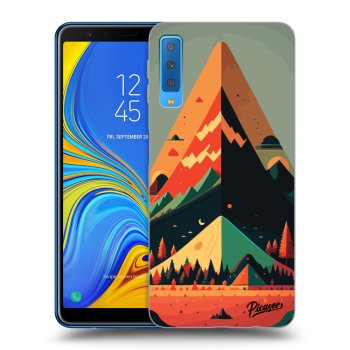 Picasee silikonowe czarne etui na Samsung Galaxy A7 2018 A750F - Oregon