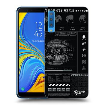Picasee silikonowe czarne etui na Samsung Galaxy A7 2018 A750F - FUTURE