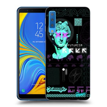 Picasee silikonowe czarne etui na Samsung Galaxy A7 2018 A750F - RETRO