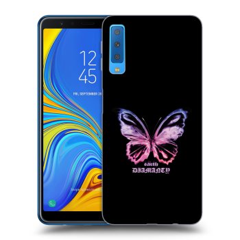 Etui na Samsung Galaxy A7 2018 A750F - Diamanty Purple