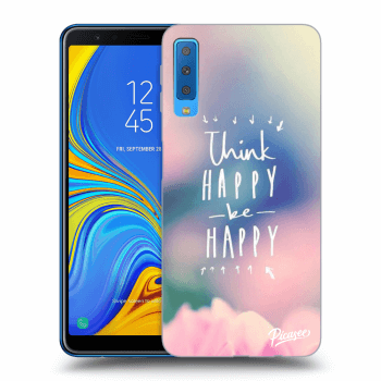Etui na Samsung Galaxy A7 2018 A750F - Think happy be happy
