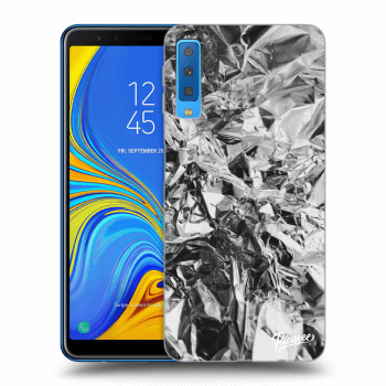 Picasee silikonowe przeźroczyste etui na Samsung Galaxy A7 2018 A750F - Chrome