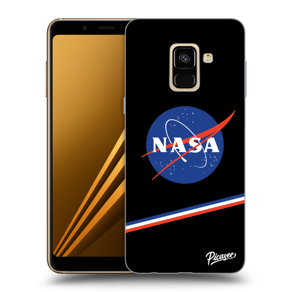 Picasee silikonowe czarne etui na Samsung Galaxy A8 2018 A530F - NASA Original