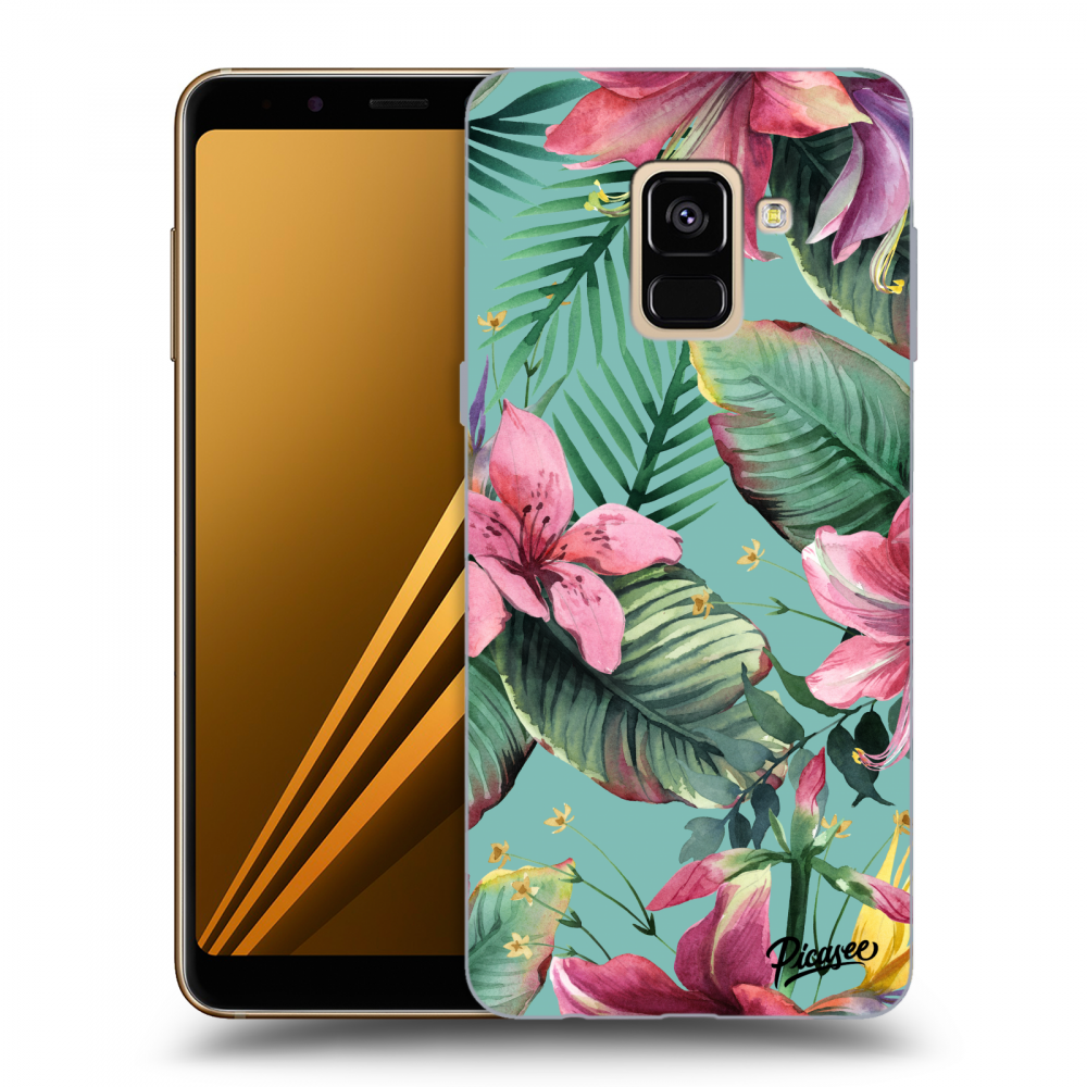 Picasee silikonowe czarne etui na Samsung Galaxy A8 2018 A530F - Hawaii
