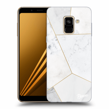 Etui na Samsung Galaxy A8 2018 A530F - White tile