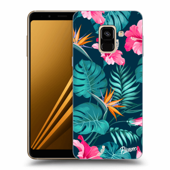 Etui na Samsung Galaxy A8 2018 A530F - Pink Monstera