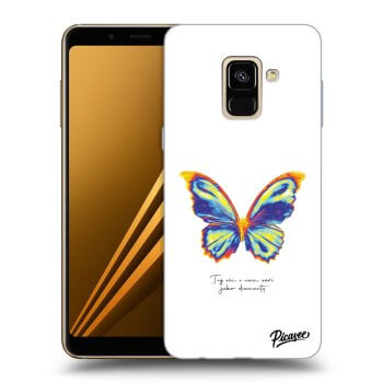 Picasee silikonowe przeźroczyste etui na Samsung Galaxy A8 2018 A530F - Diamanty White