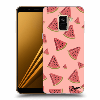Picasee silikonowe czarne etui na Samsung Galaxy A8 2018 A530F - Watermelon