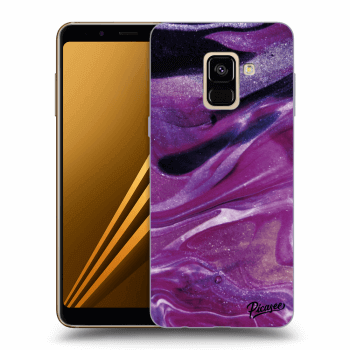 Etui na Samsung Galaxy A8 2018 A530F - Purple glitter
