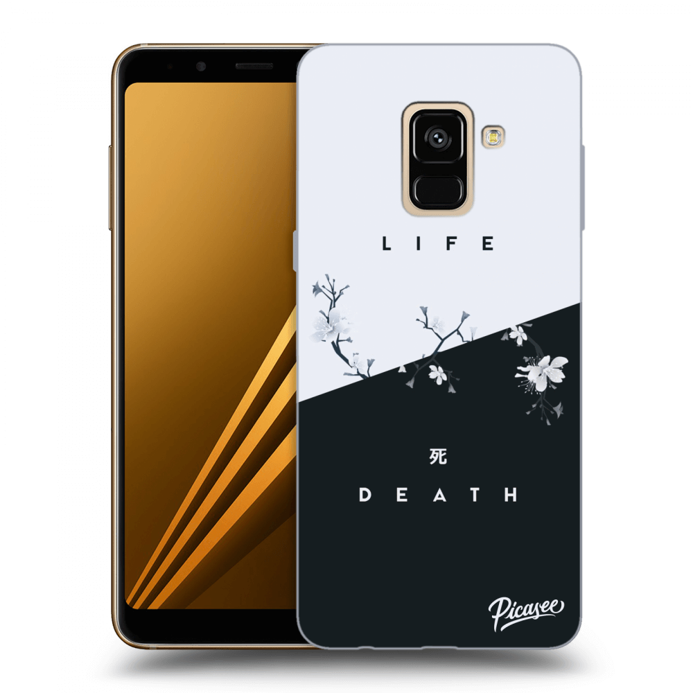 Picasee silikonowe przeźroczyste etui na Samsung Galaxy A8 2018 A530F - Life - Death