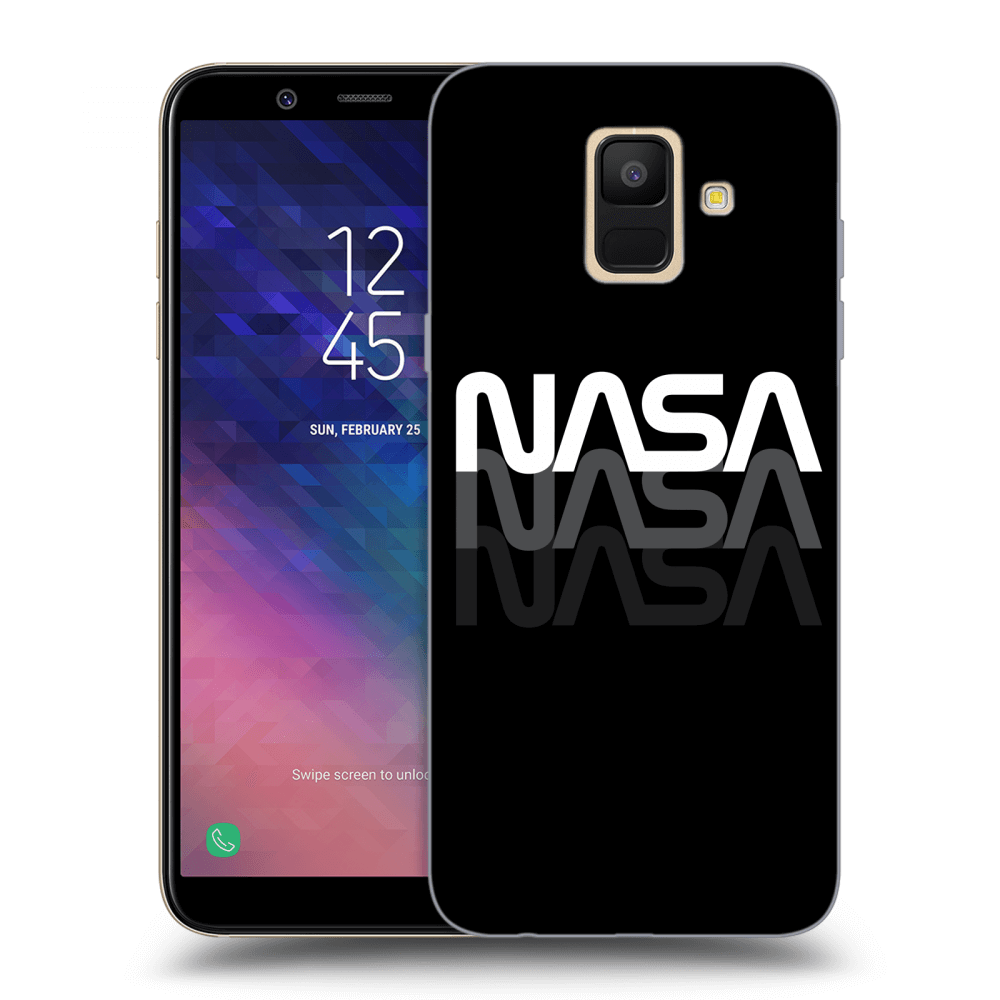 Picasee silikonowe przeźroczyste etui na Samsung Galaxy A6 A600F - NASA Triple