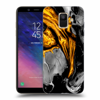 Etui na Samsung Galaxy A6 A600F - Black Gold