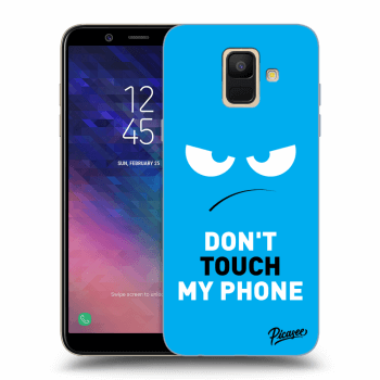 Etui na Samsung Galaxy A6 A600F - Angry Eyes - Blue