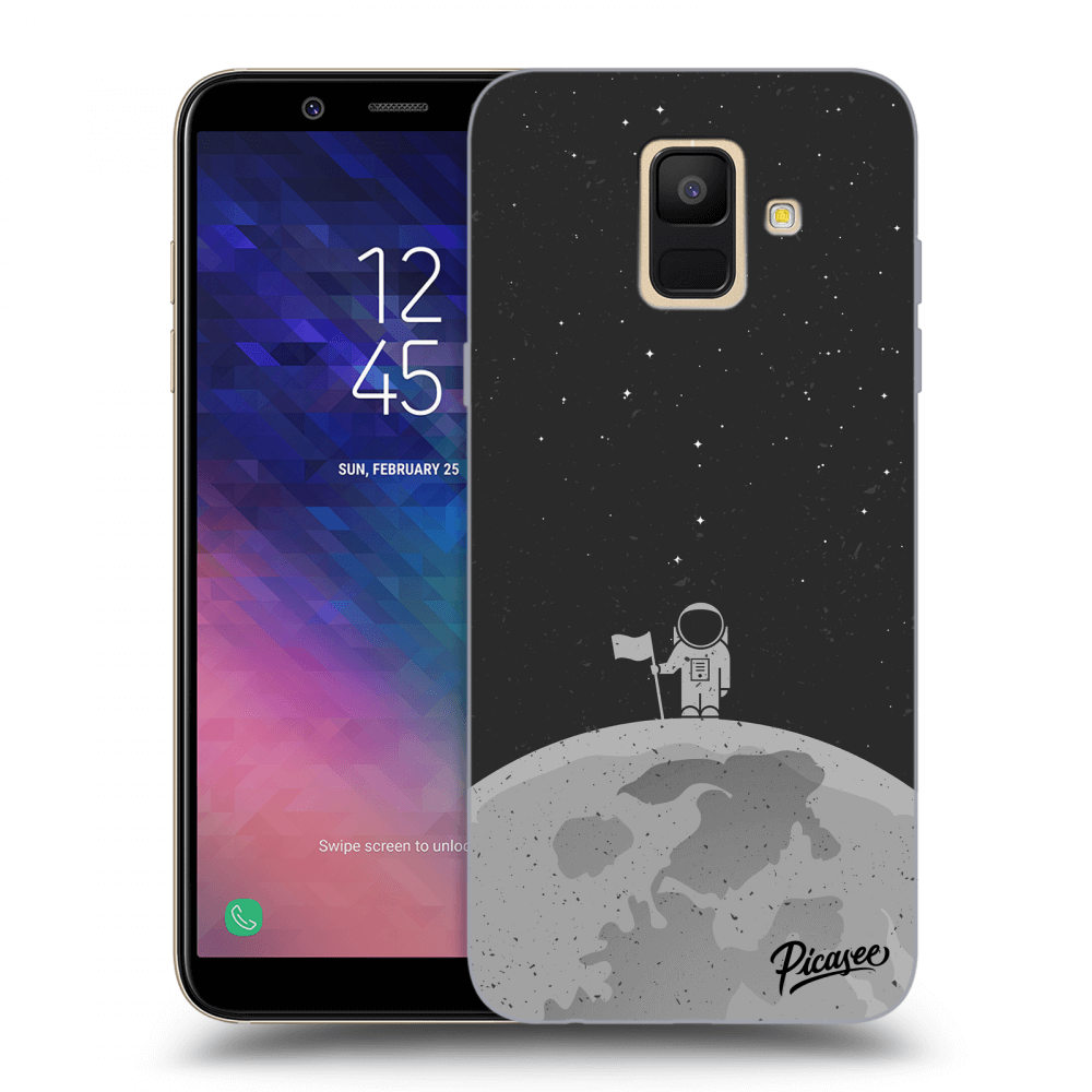 Picasee silikonowe przeźroczyste etui na Samsung Galaxy A6 A600F - Astronaut