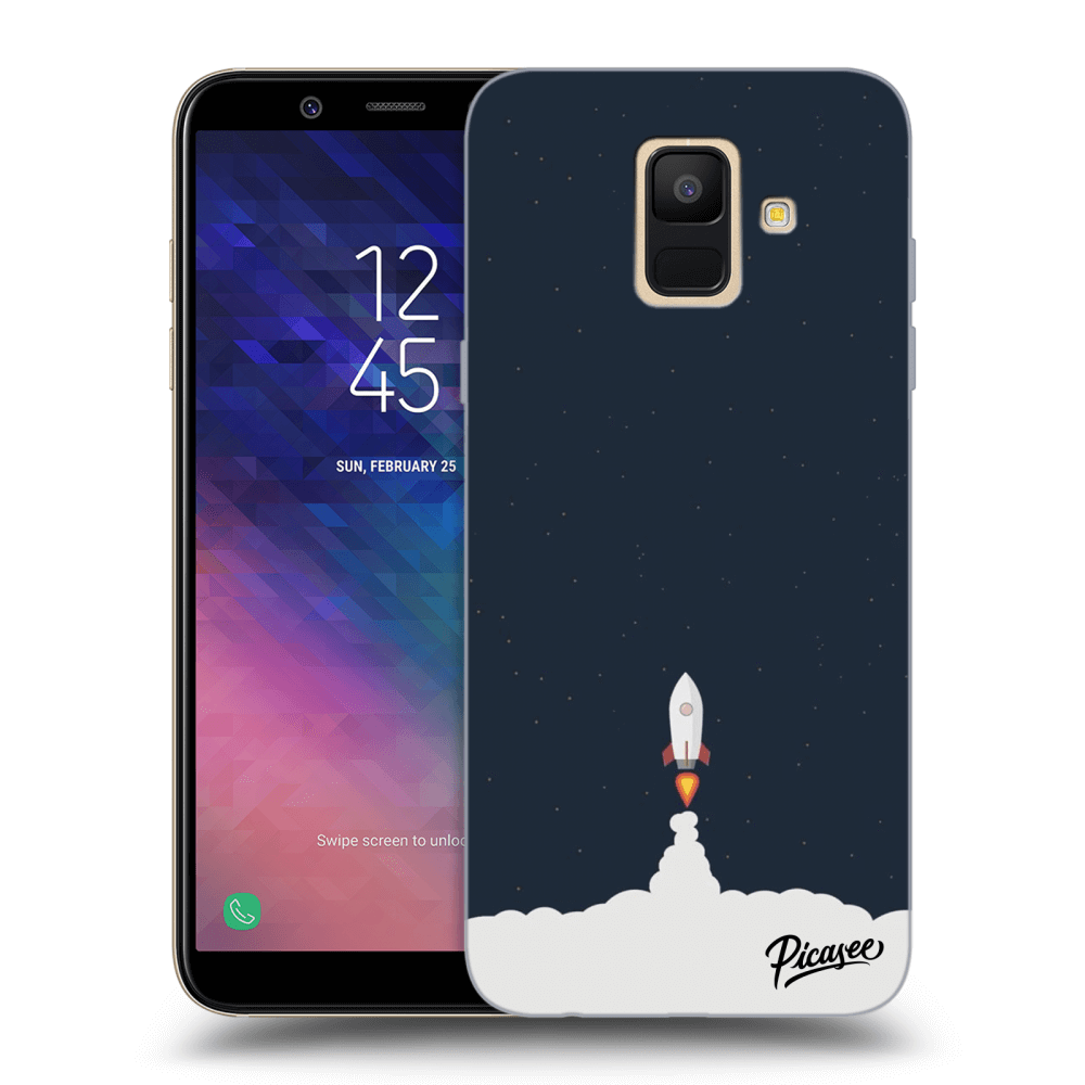 Picasee silikonowe przeźroczyste etui na Samsung Galaxy A6 A600F - Astronaut 2