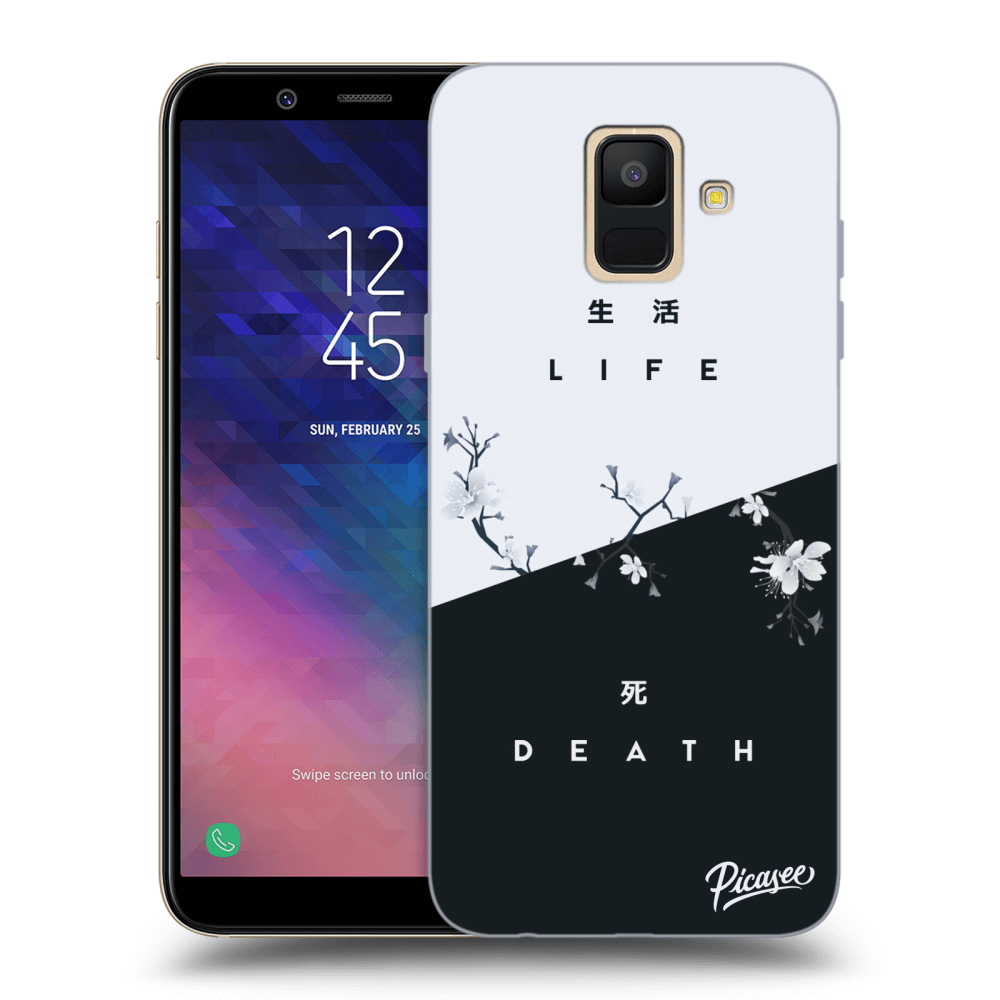 Picasee silikonowe przeźroczyste etui na Samsung Galaxy A6 A600F - Life - Death