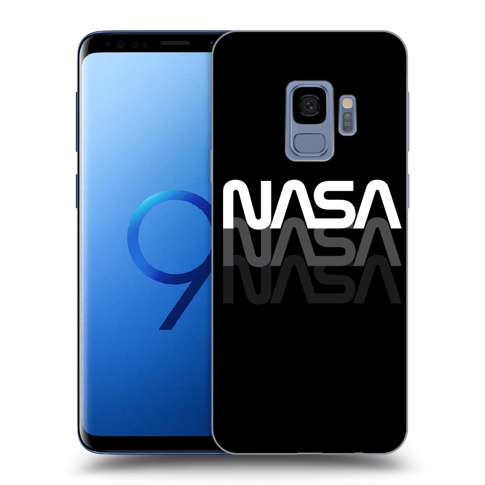 Picasee silikonowe czarne etui na Samsung Galaxy S9 G960F - NASA Triple