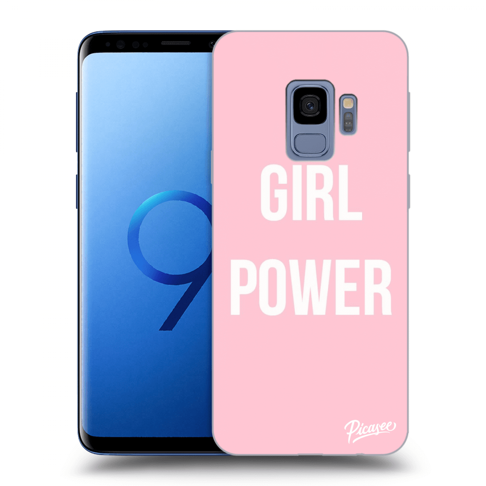 Picasee silikonowe czarne etui na Samsung Galaxy S9 G960F - Girl power