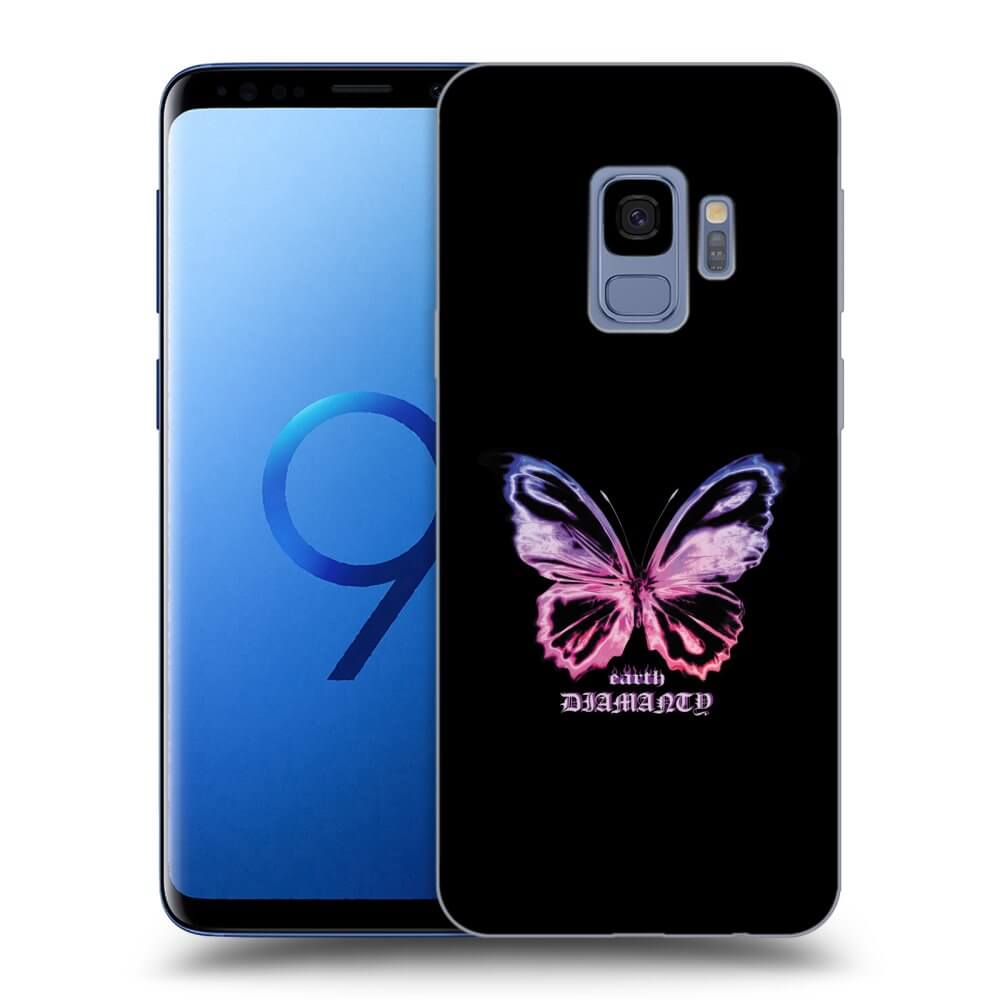 Picasee silikonowe czarne etui na Samsung Galaxy S9 G960F - Diamanty Purple