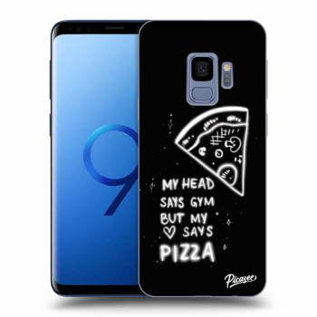 Picasee silikonowe czarne etui na Samsung Galaxy S9 G960F - Pizza
