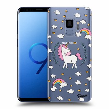 Picasee silikonowe przeźroczyste etui na Samsung Galaxy S9 G960F - Unicorn star heaven