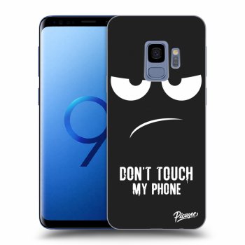 Picasee silikonowe czarne etui na Samsung Galaxy S9 G960F - Don't Touch My Phone
