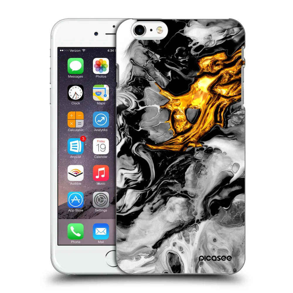 Picasee ULTIMATE CASE na Apple iPhone 6 Plus/6S Plus - Black Gold 2