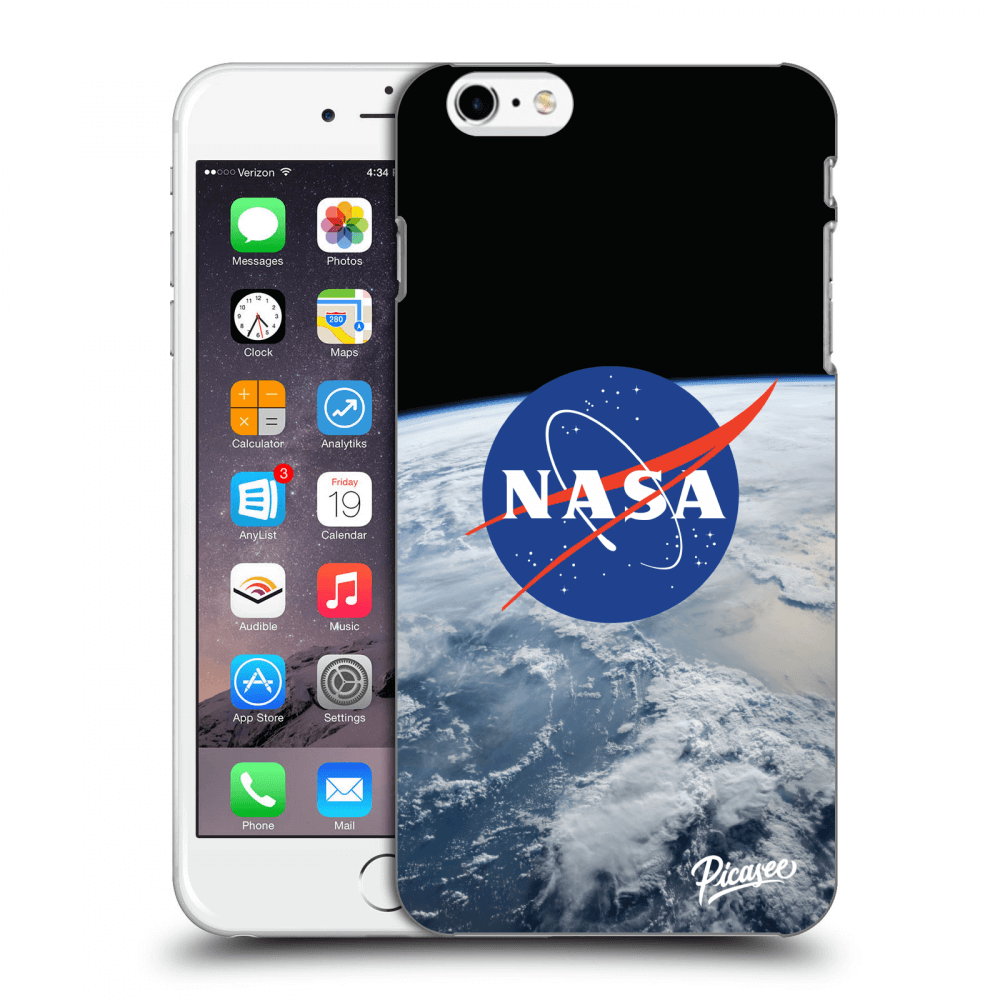Picasee silikonowe przeźroczyste etui na Apple iPhone 6 Plus/6S Plus - Nasa Earth