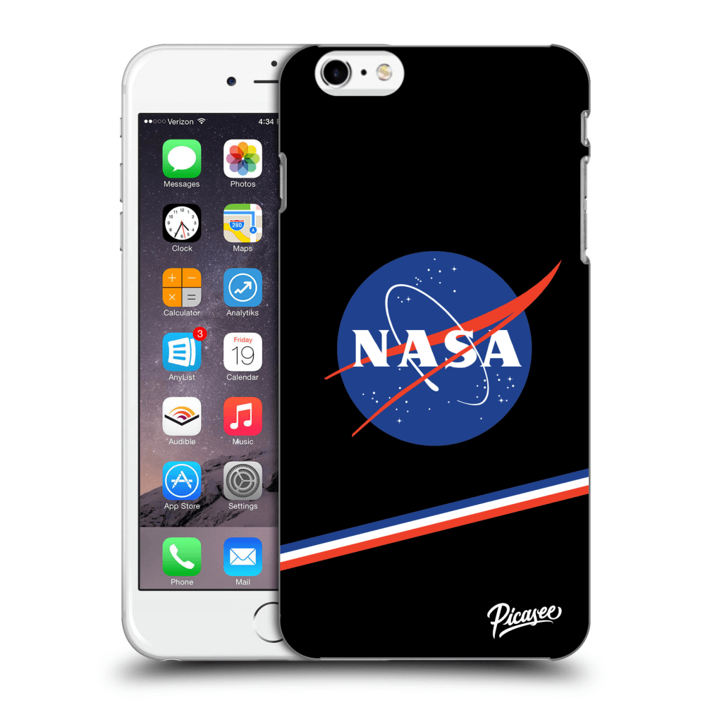 Picasee silikonowe przeźroczyste etui na Apple iPhone 6 Plus/6S Plus - NASA Original