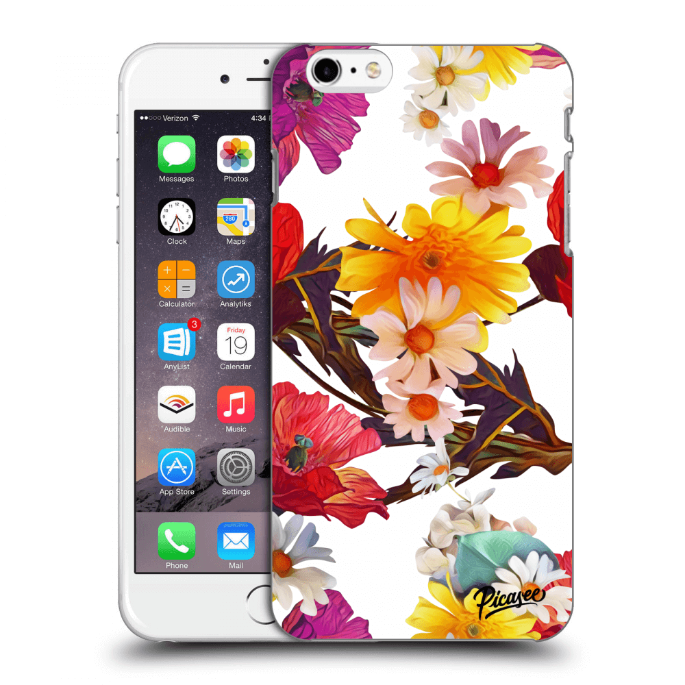 Picasee silikonowe przeźroczyste etui na Apple iPhone 6 Plus/6S Plus - Meadow
