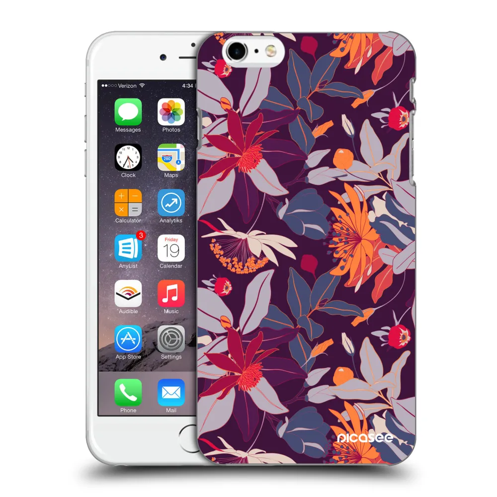 Picasee ULTIMATE CASE na Apple iPhone 6 Plus/6S Plus - Purple Leaf