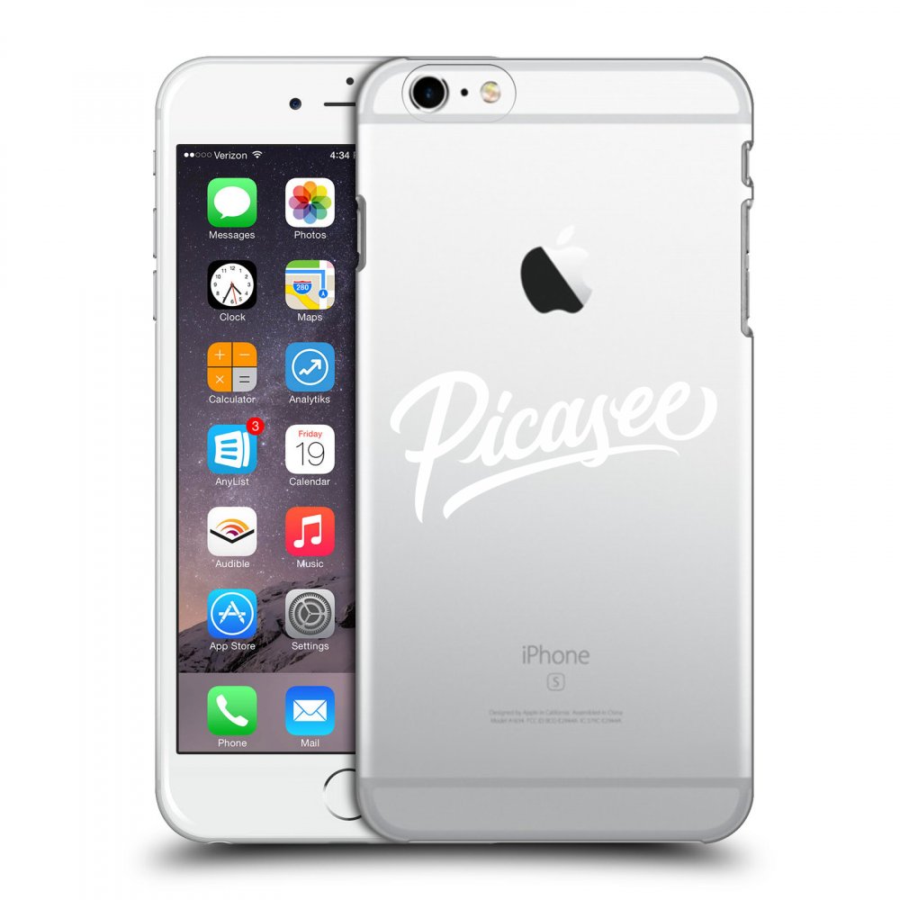 Silikonowe Przeźroczyste Etui Na Apple IPhone 6 Plus/6S Plus - Picasee - White