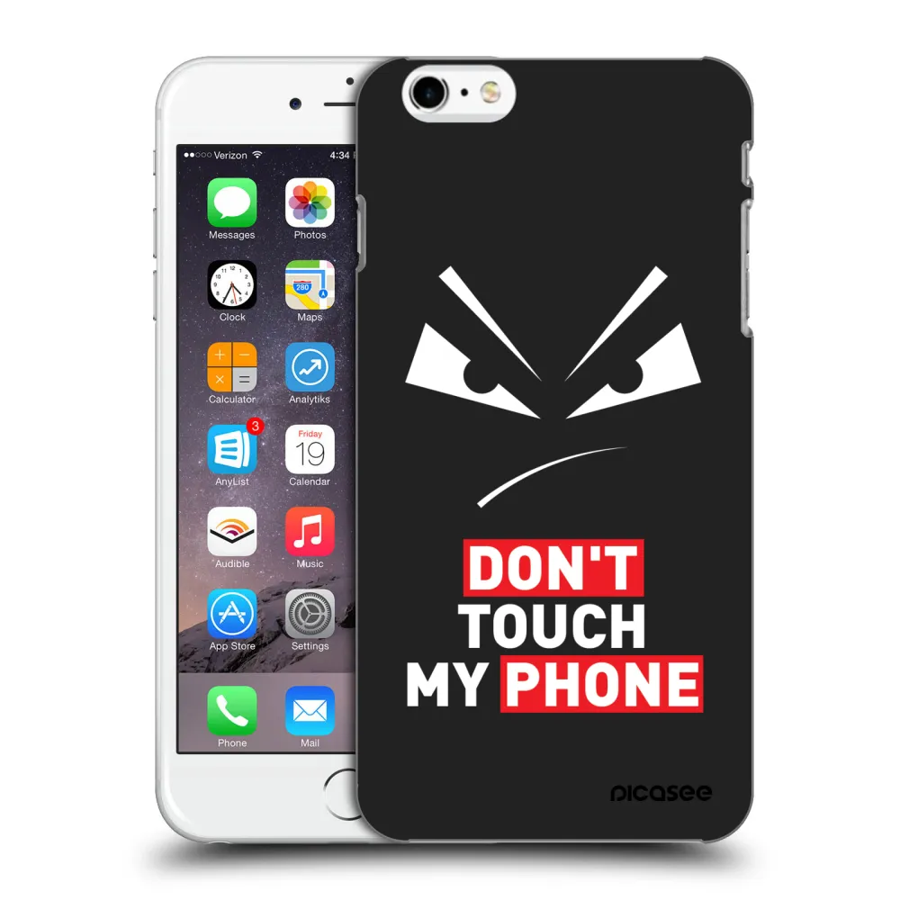 Picasee silikonowe czarne etui na Apple iPhone 6 Plus/6S Plus - Evil Eye - Transparent