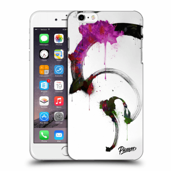 Picasee silikonowe przeźroczyste etui na Apple iPhone 6 Plus/6S Plus - Peony White
