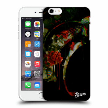 Picasee silikonowe czarne etui na Apple iPhone 6 Plus/6S Plus - Roses black