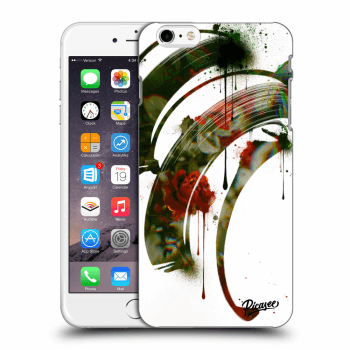 Picasee silikonowe przeźroczyste etui na Apple iPhone 6 Plus/6S Plus - Roses white