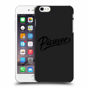 Picasee silikonowe czarne etui na Apple iPhone 6 Plus/6S Plus - Picasee - old logo - black