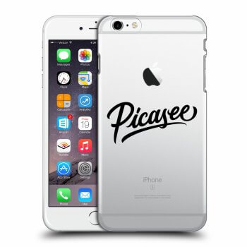 Picasee silikonowe przeźroczyste etui na Apple iPhone 6 Plus/6S Plus - Picasee - old logo - black