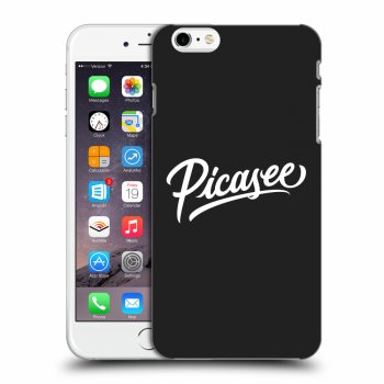 Picasee silikonowe czarne etui na Apple iPhone 6 Plus/6S Plus - Picasee - old logo - white