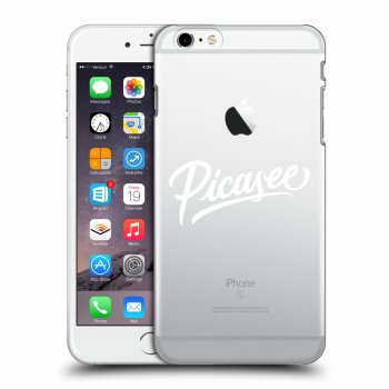 Picasee silikonowe przeźroczyste etui na Apple iPhone 6 Plus/6S Plus - Picasee - old logo - white